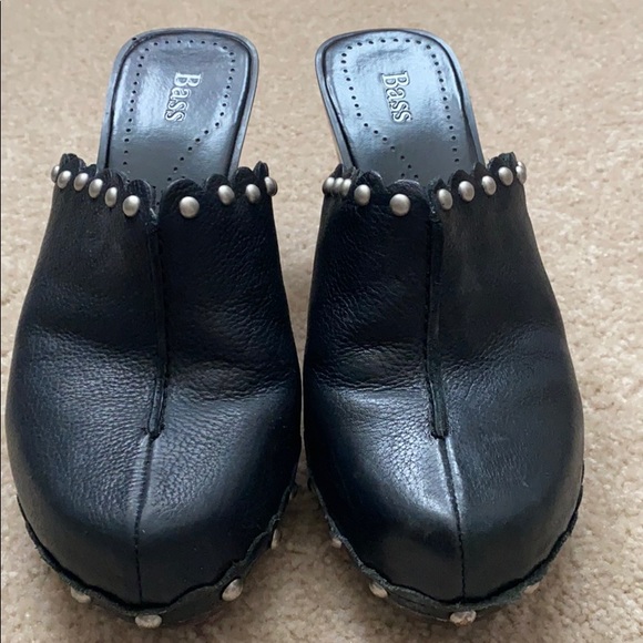 Studded Leather Clogs - Picture 1 of 6